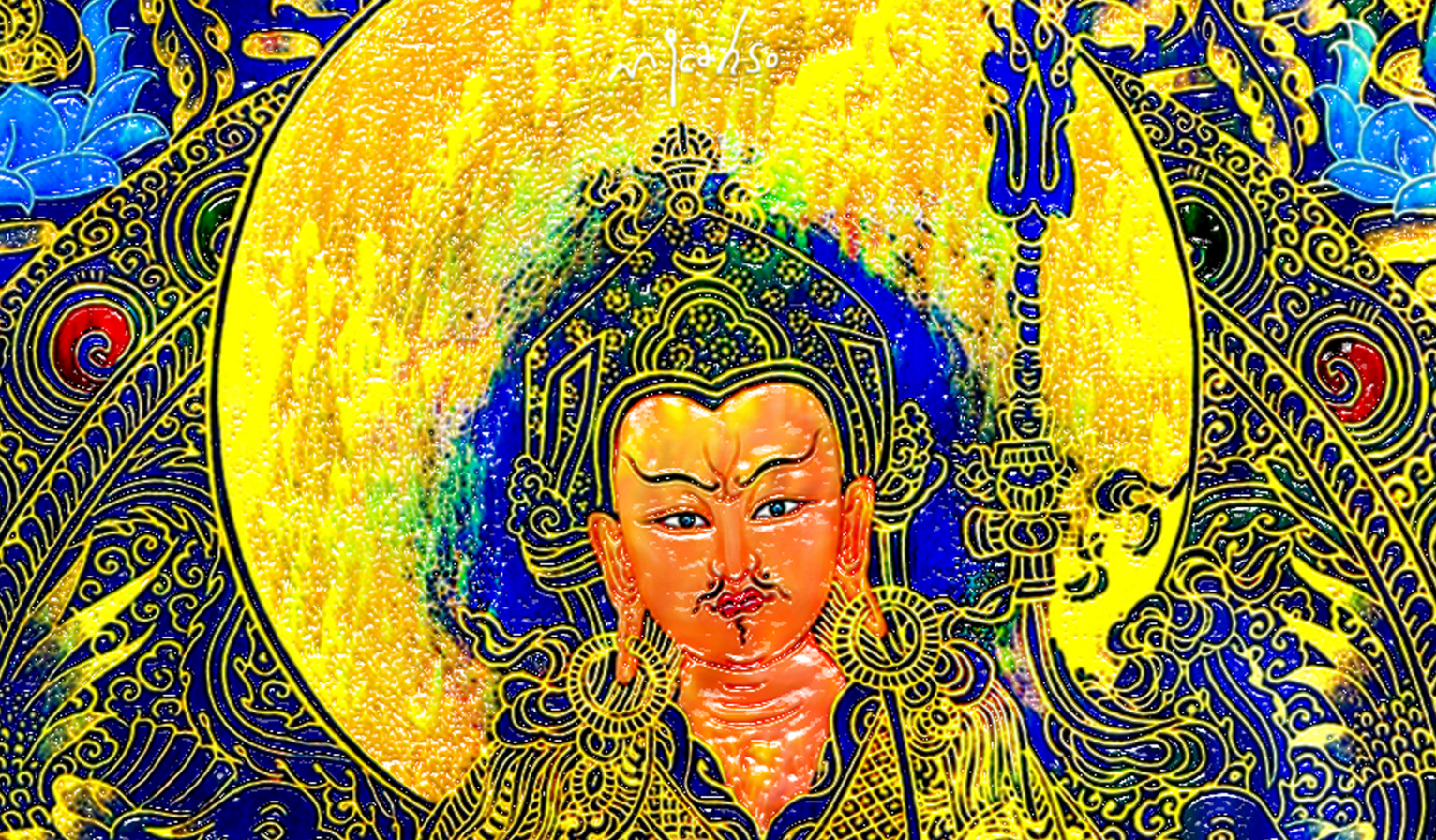 MICAHSO，Extraordinary Thangka，Inspirational Art，Colorful jade，