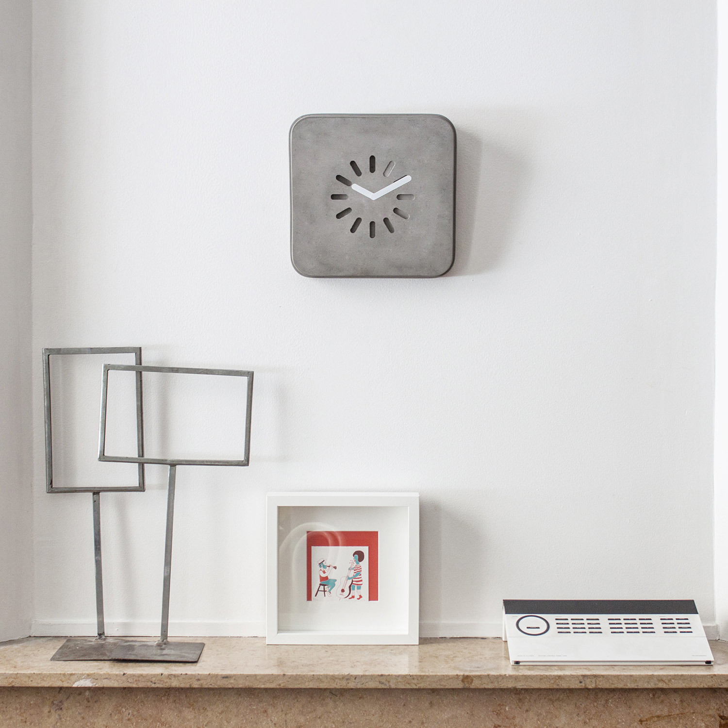 Home Furnishing，Clock，Dual purpose，concrete，originality，