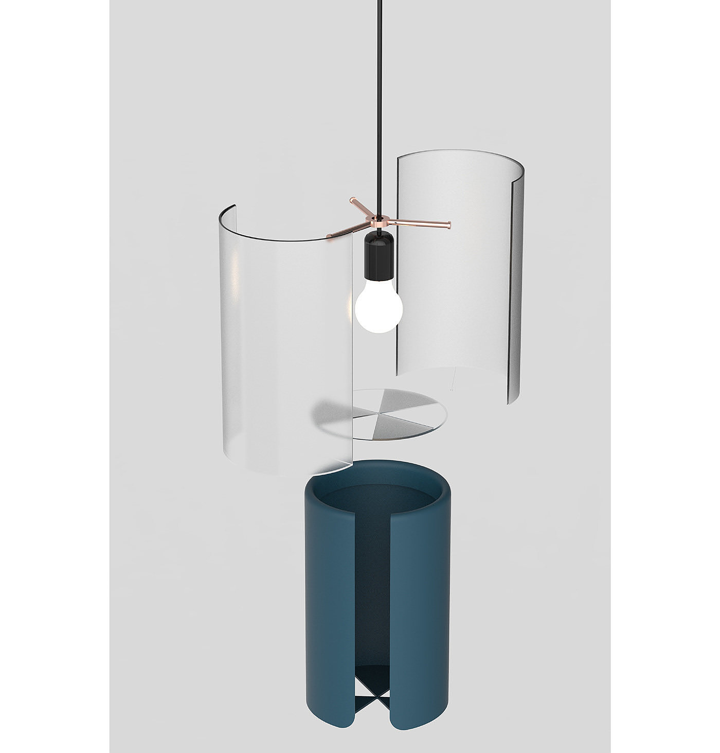 Neetica Pande，Lighting，lighting，Sleeve，a chandelier，Minimalist，Glass，