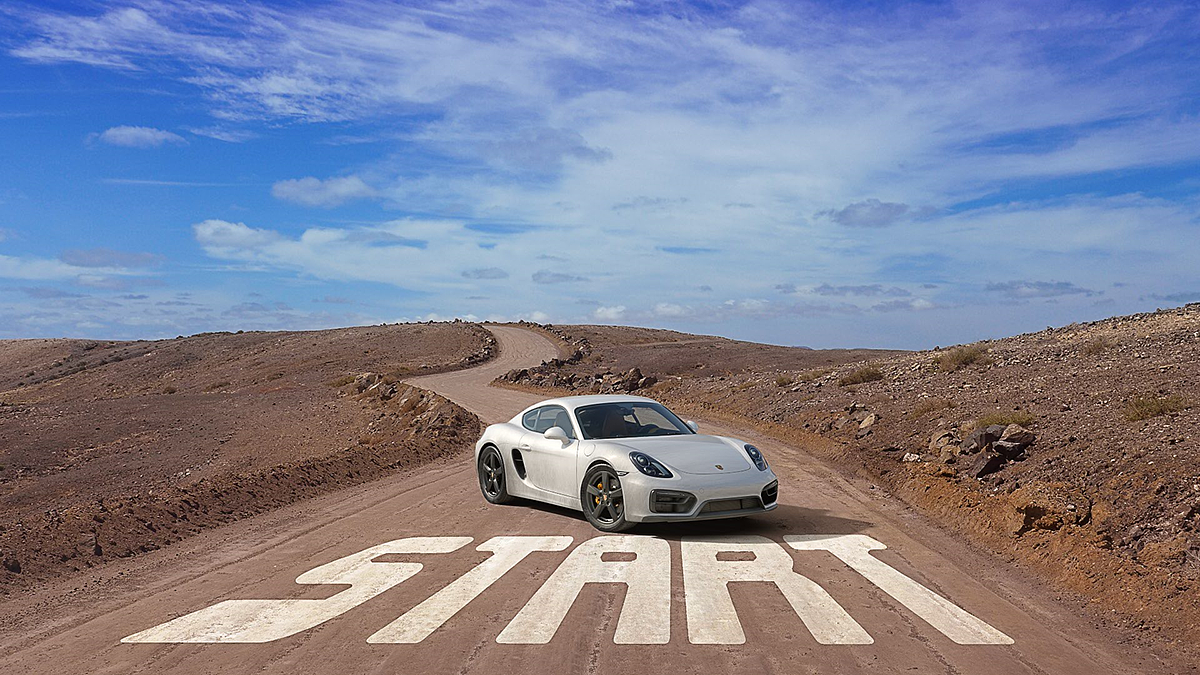 Porsche Cayman GTS，Automobile design，blue，