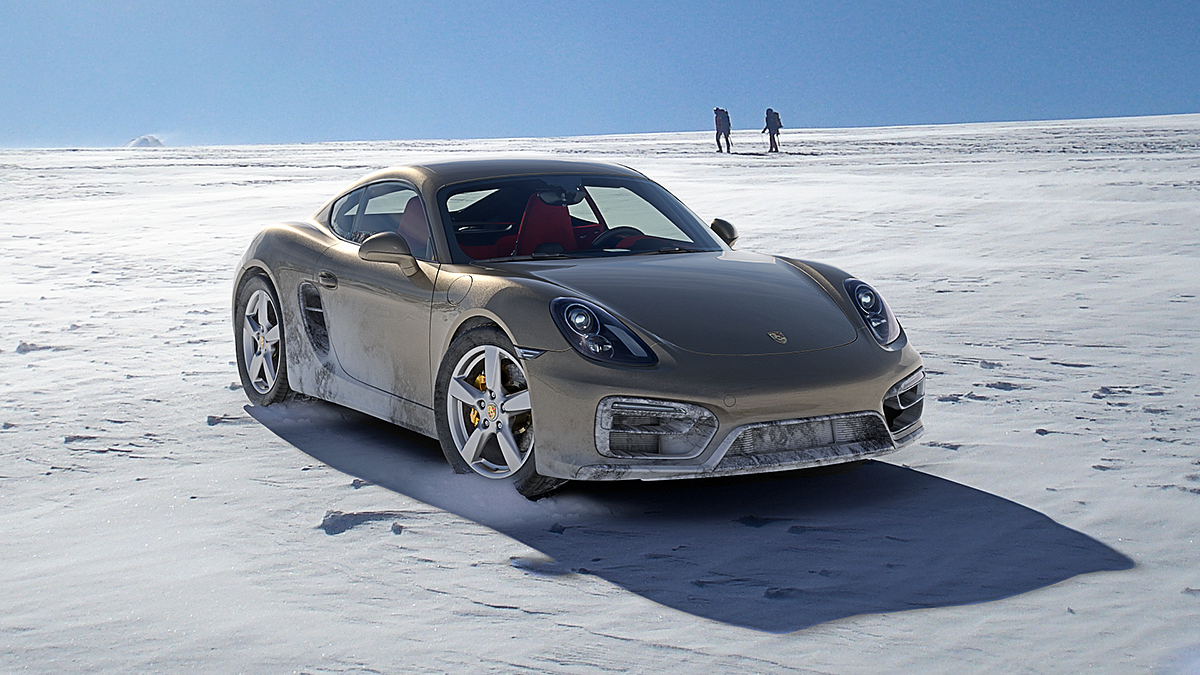 Porsche Cayman GTS，Automobile design，blue，
