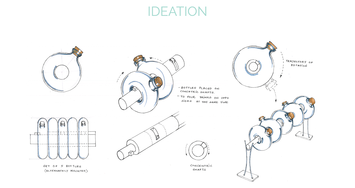 oblique，decanter ，Glass，