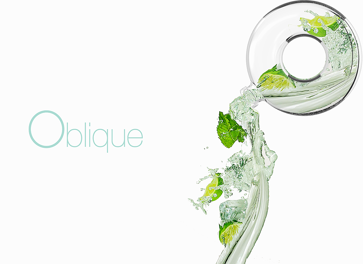 oblique，decanter ，Glass，