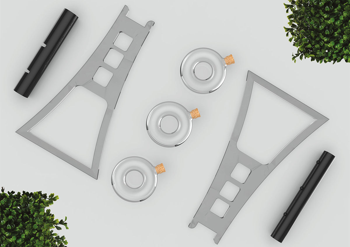 oblique，decanter ，Glass，