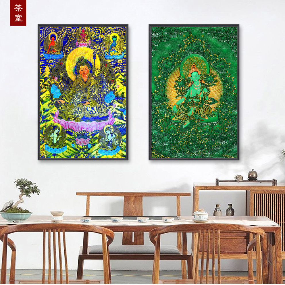 MICAHSO，Extraordinary Thangka，Inspirational Art，Colorful jade，
