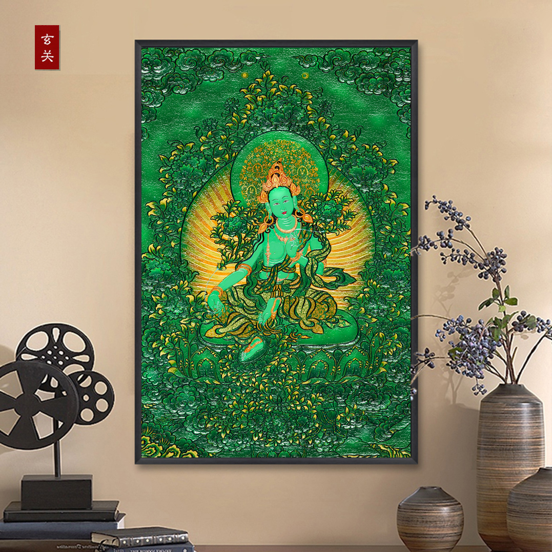 MICAHSO，Extraordinary Thangka，Inspirational Art，Colorful jade，