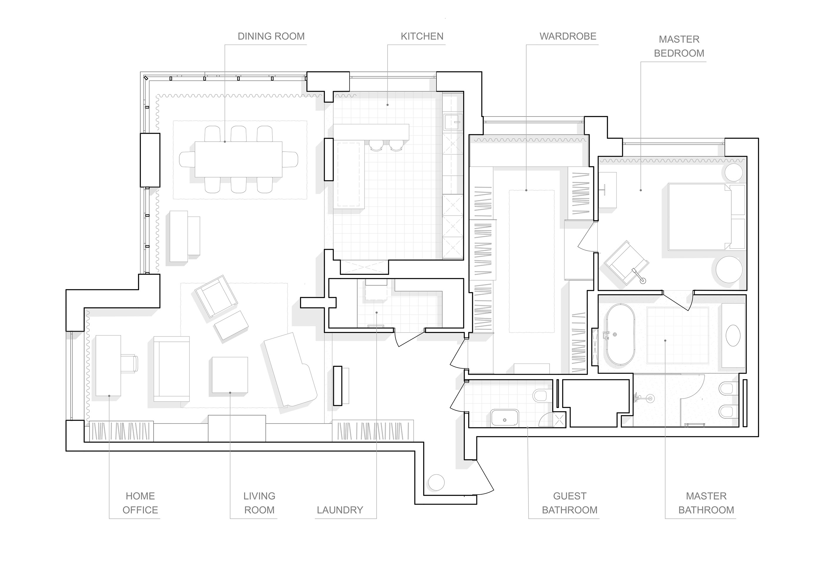 apartment，single，residence，