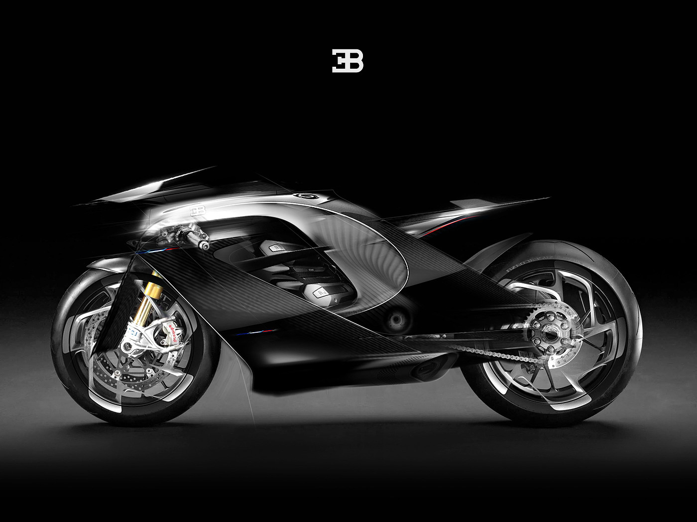 challenge round，motorcycle，concept，Bugatti，