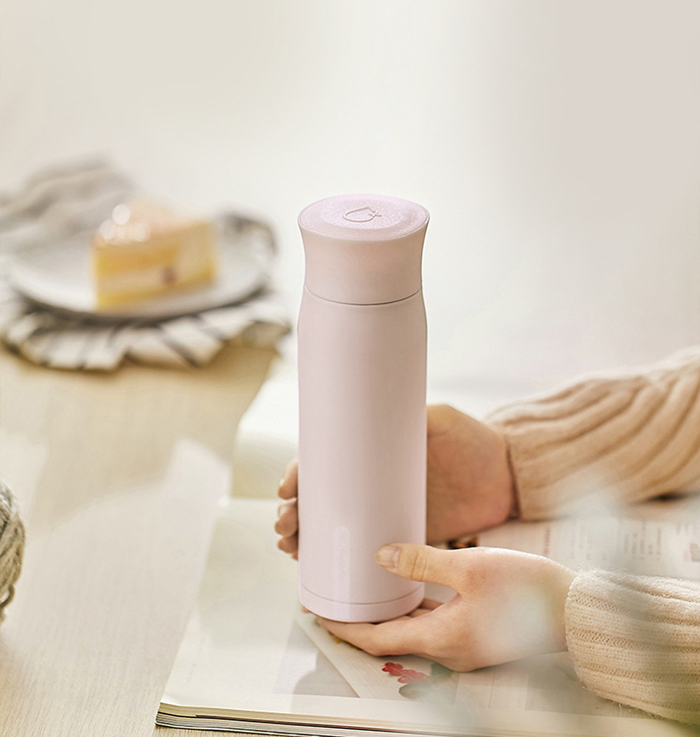 vacuum flask，Drink more hot water，Pink，Thermal，sophia lpy，