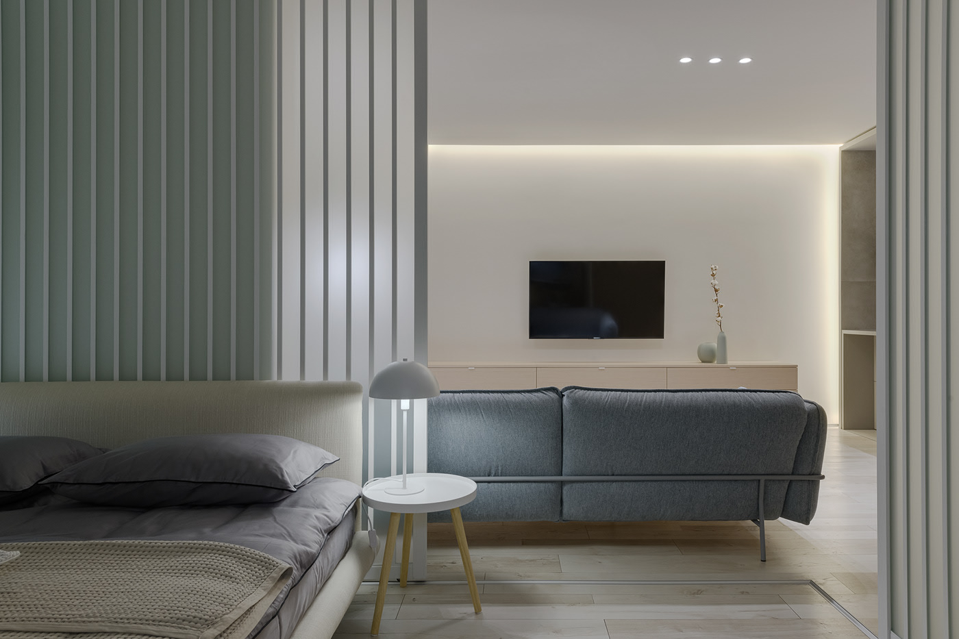 Studio Room，Interior decoration，Simplicity，FOGGY COTTON，