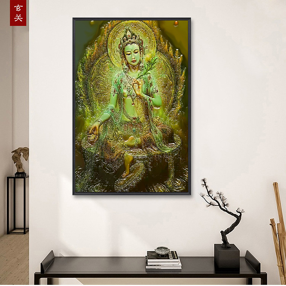 MICAHSO，Extraordinary contemporary oil painting，Inspirational Art，Colorful jade，