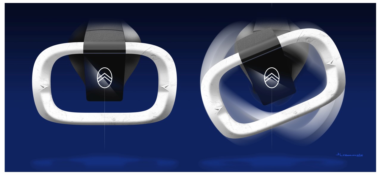 sketch，automobile，blue，Citroen，Electric vehicle，