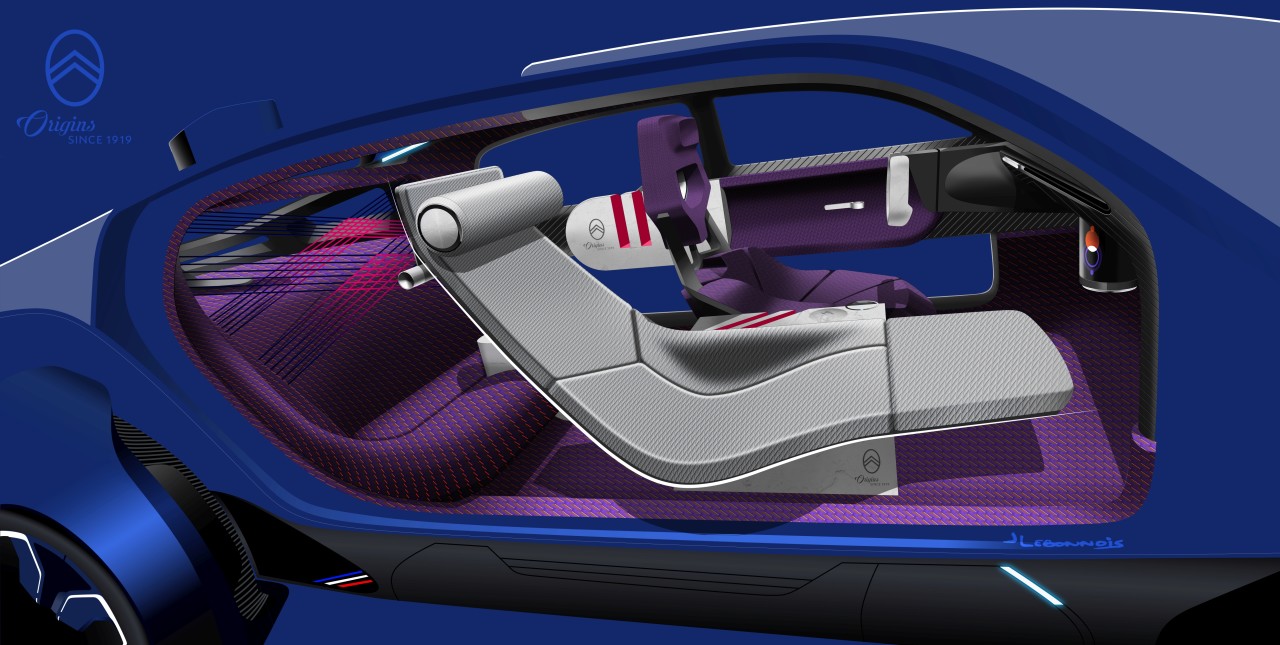 sketch，automobile，blue，Citroen，Electric vehicle，