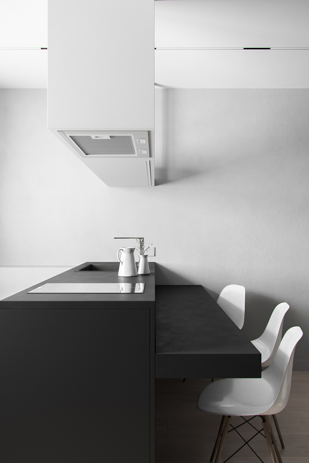 grey，Interior design，Minimal cave，