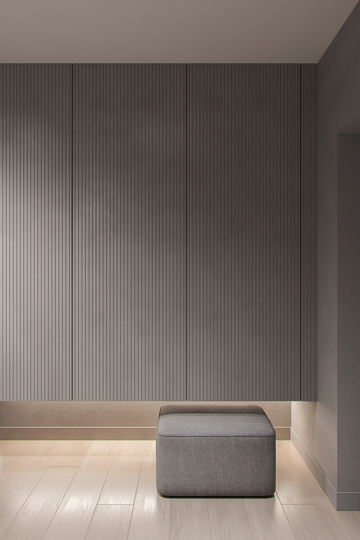 grey，Interior design，Minimal cave，