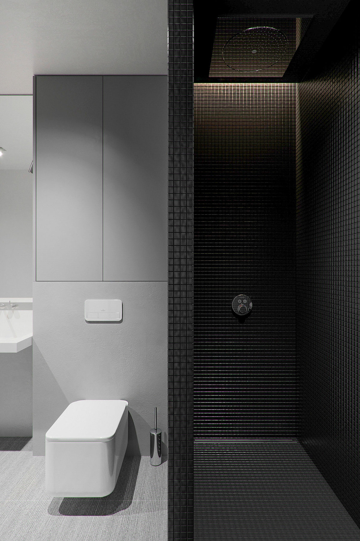 grey，Interior design，Minimal cave，