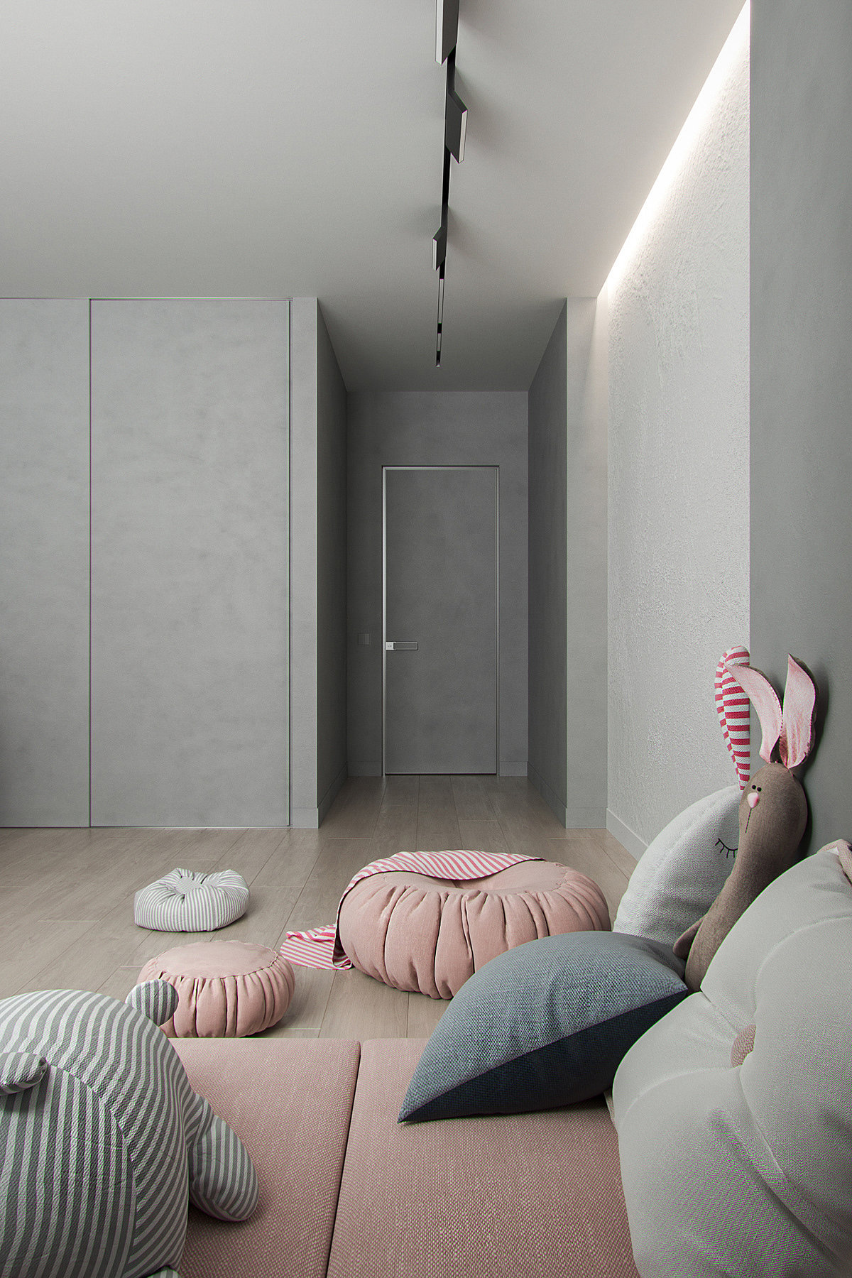 grey，Interior design，Minimal cave，