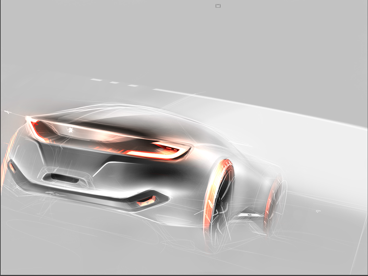 Automatic design，Hand drawn，Render，beautiful，industrial design，