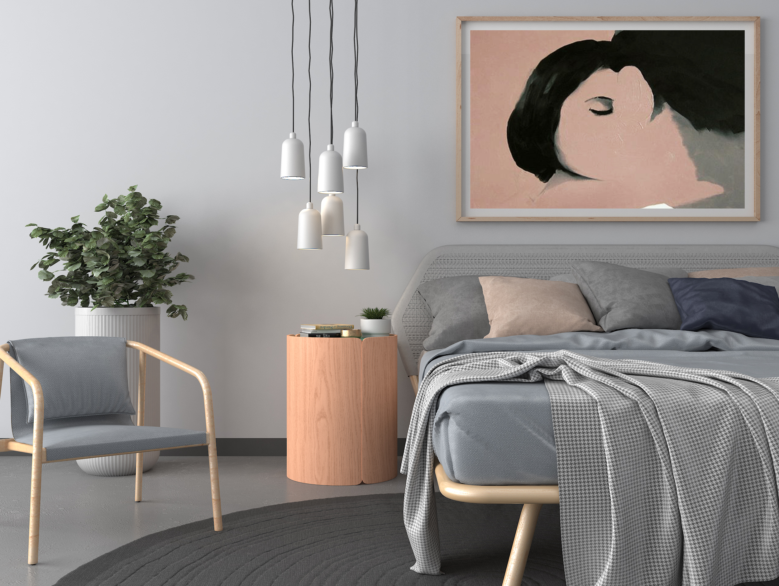 bedside cupboard，Side table，solid wood，aSH ，colour，bend，Ins，Opening and closing，