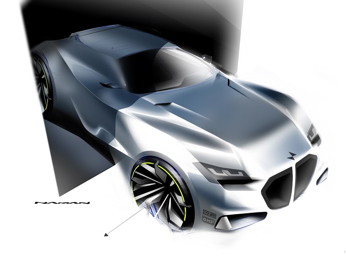 Automatic design，Hand drawn，Render，beautiful，industrial design，