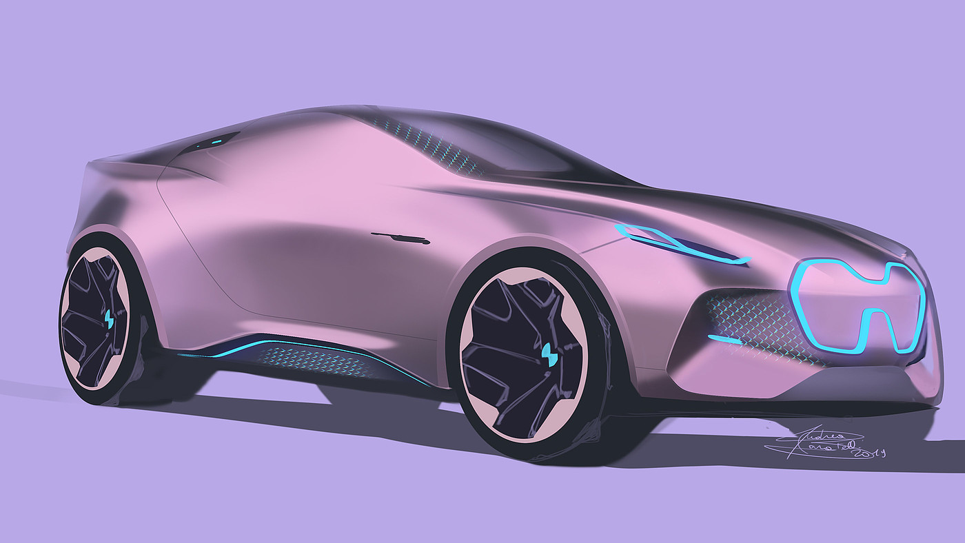 design sketch，automobile，Andrea Baratell，