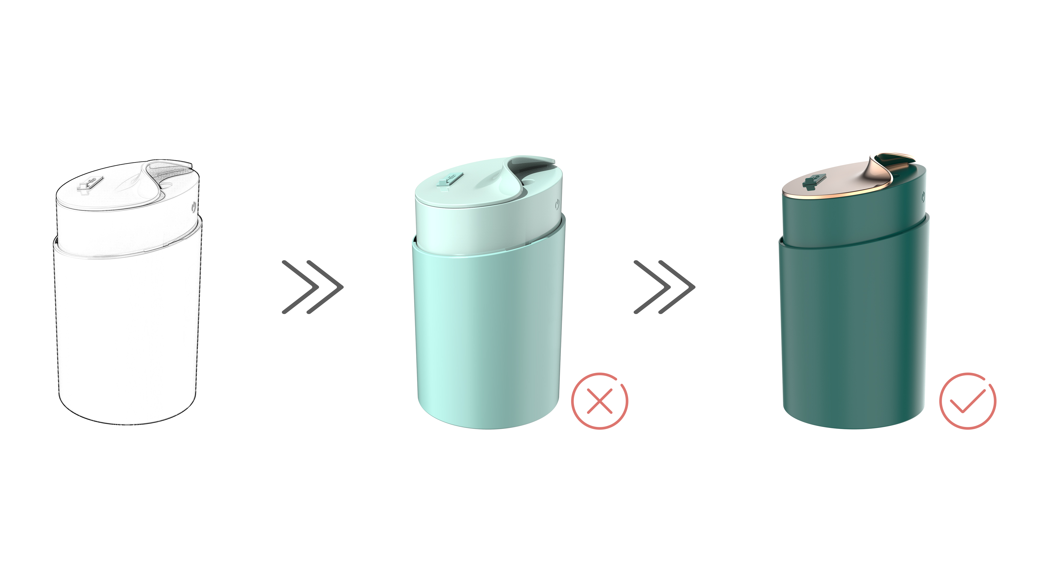 On board humidifier，Desktop humidifier，Office humidifier，Zhichuan，industrial design，Appearance design，USB small household humidifier，Humidifier design，