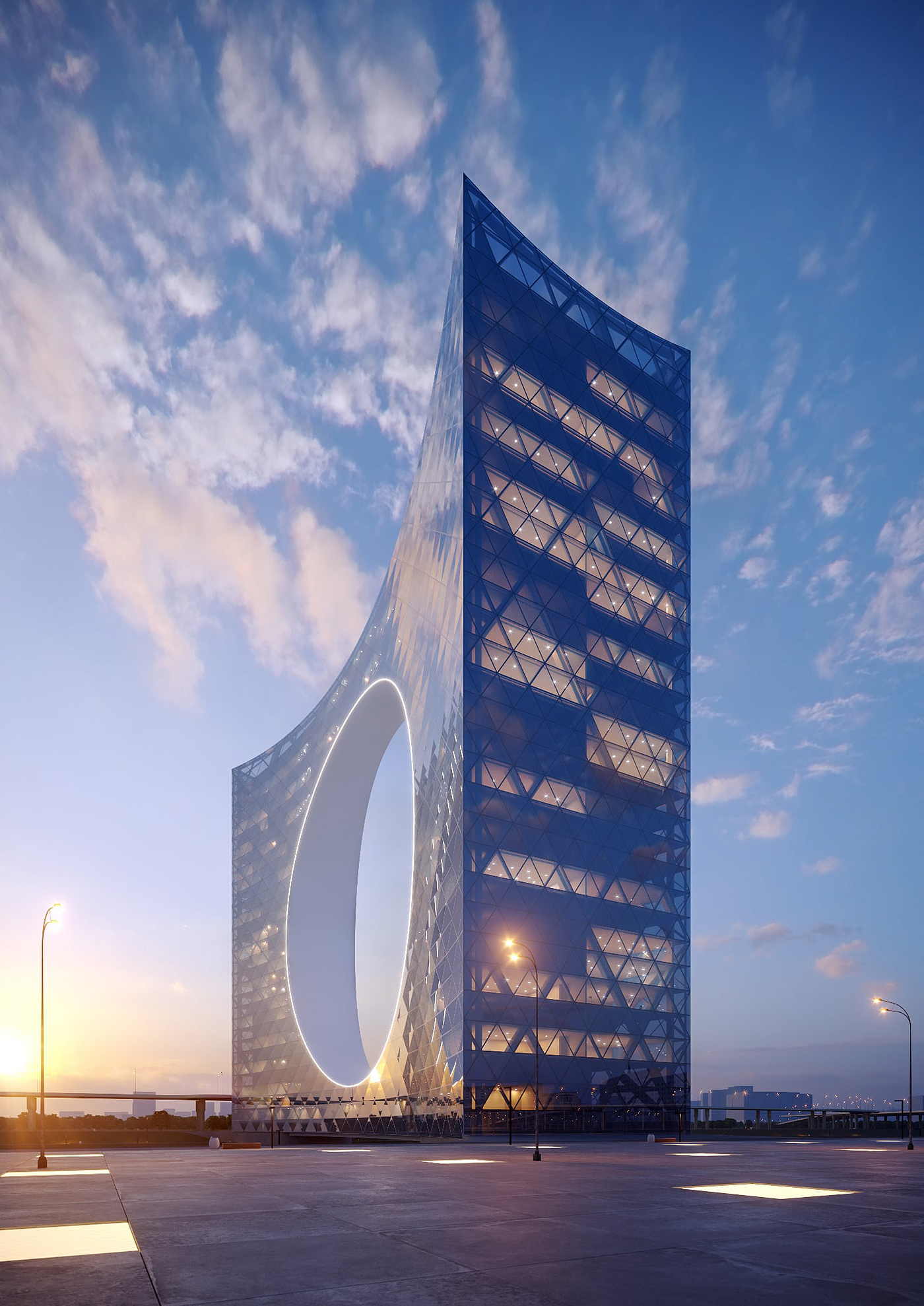 Tower of the Sun，January，Kazakhstan，