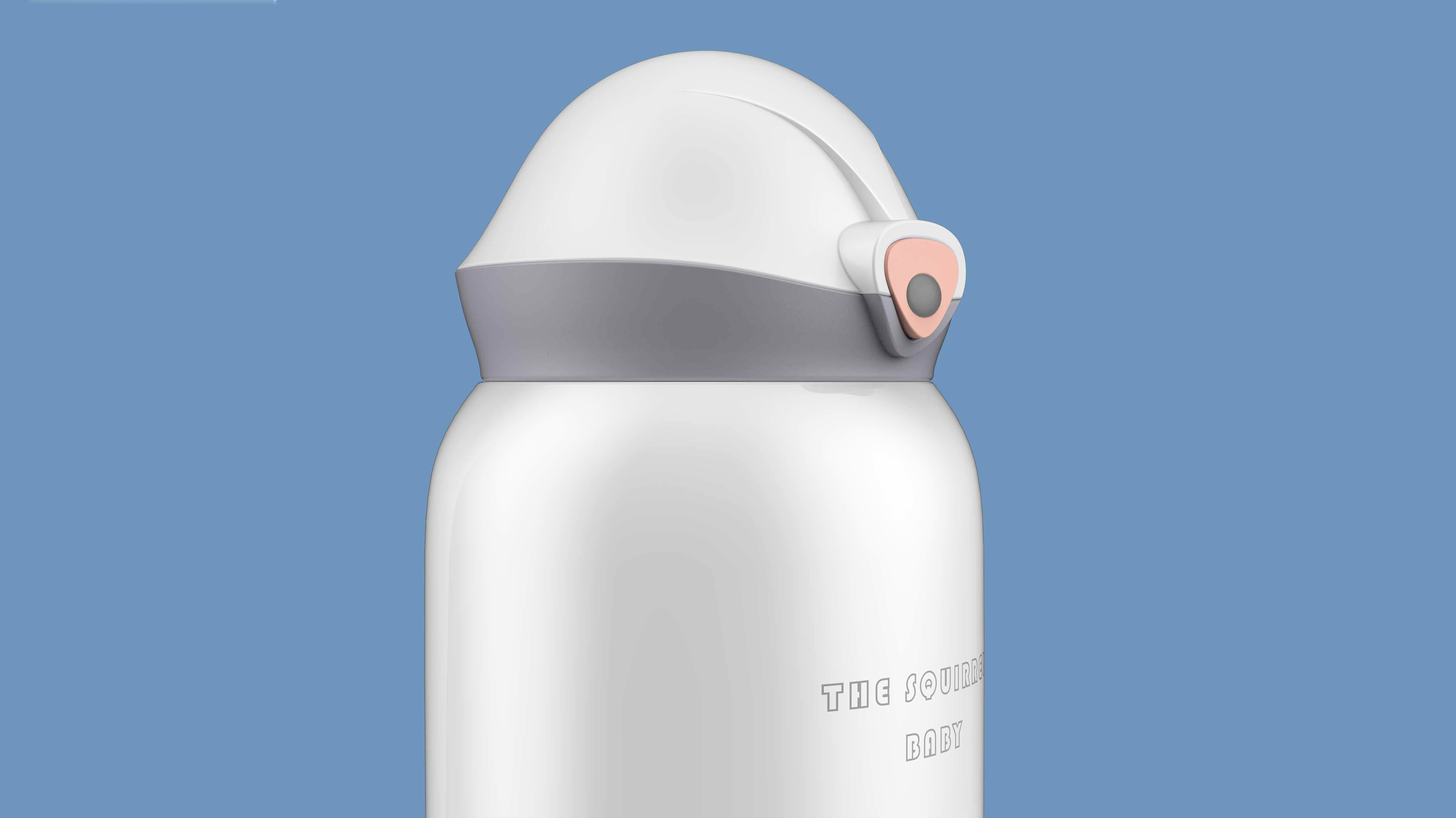 Children's water cup，vacuum cup，Straw cup，Bouncing cup，Appearance design，Student cup，industrial design，Zhichuan，