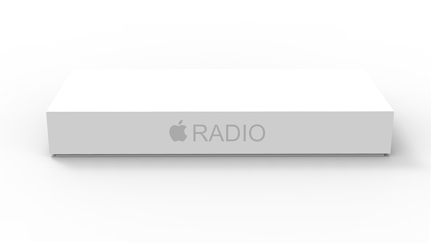 Apple，concept，radio，horn，sound，