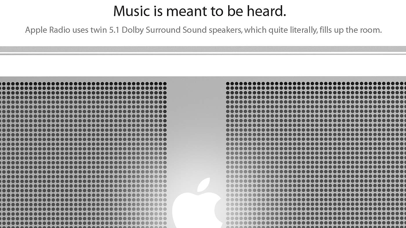 苹果，概念，收音机，喇叭，音响，