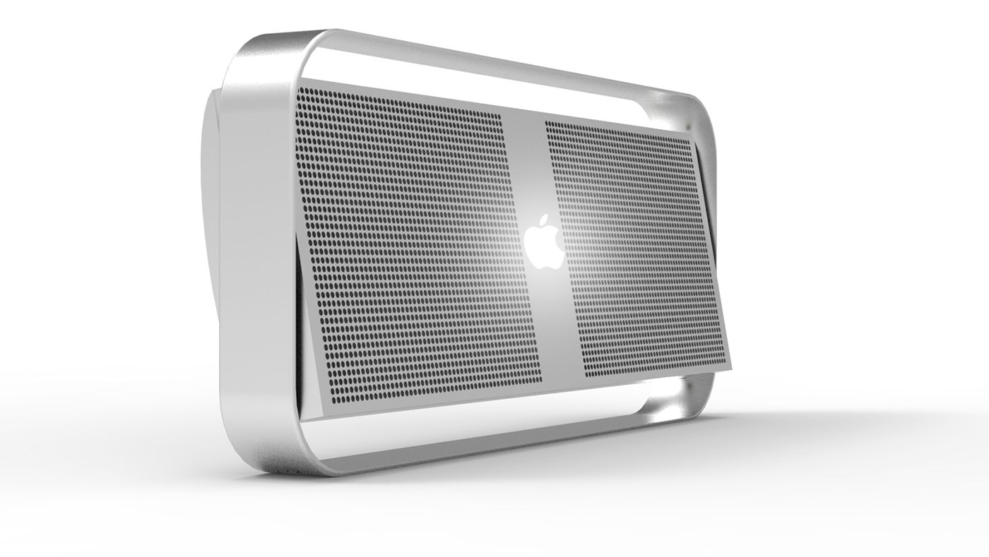 Apple，concept，radio，horn，sound，