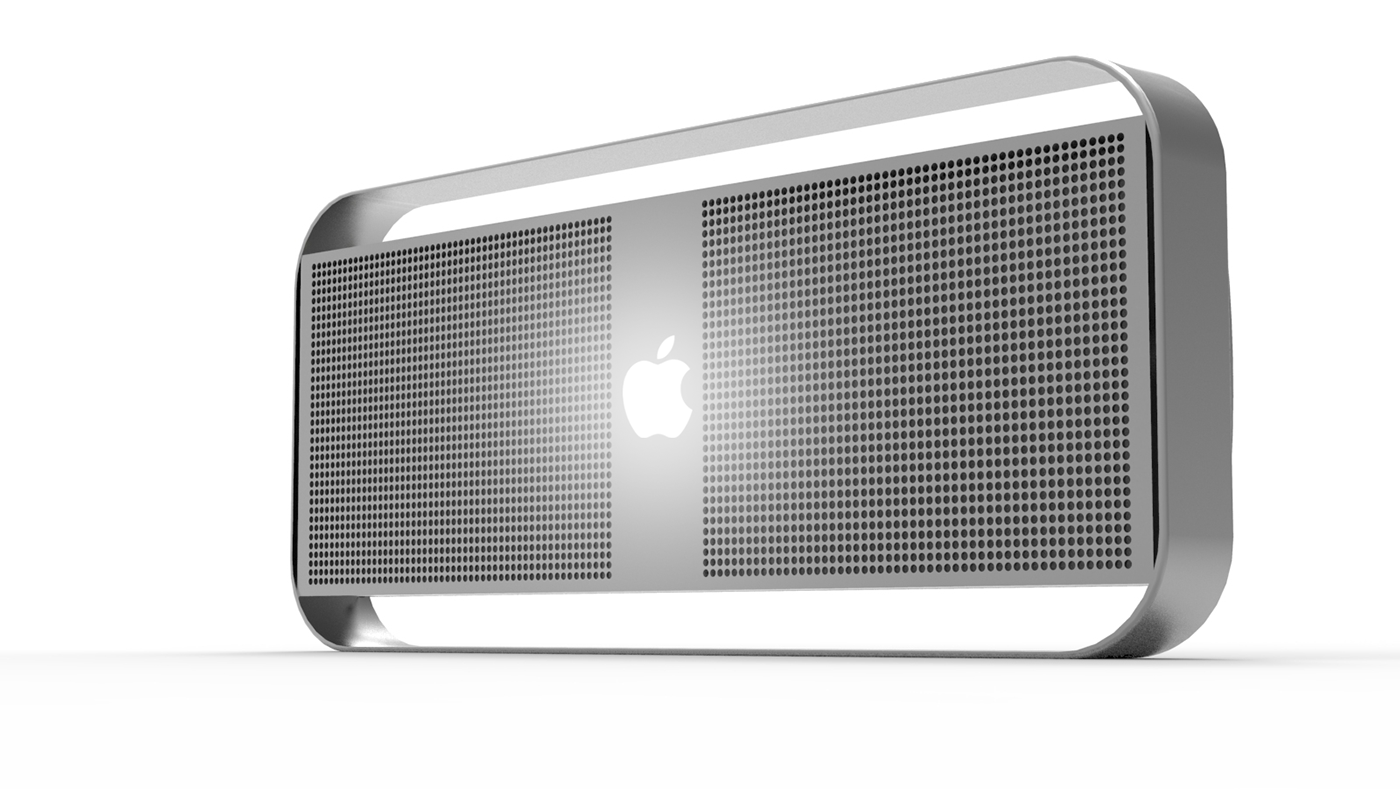 Apple，concept，radio，horn，sound，