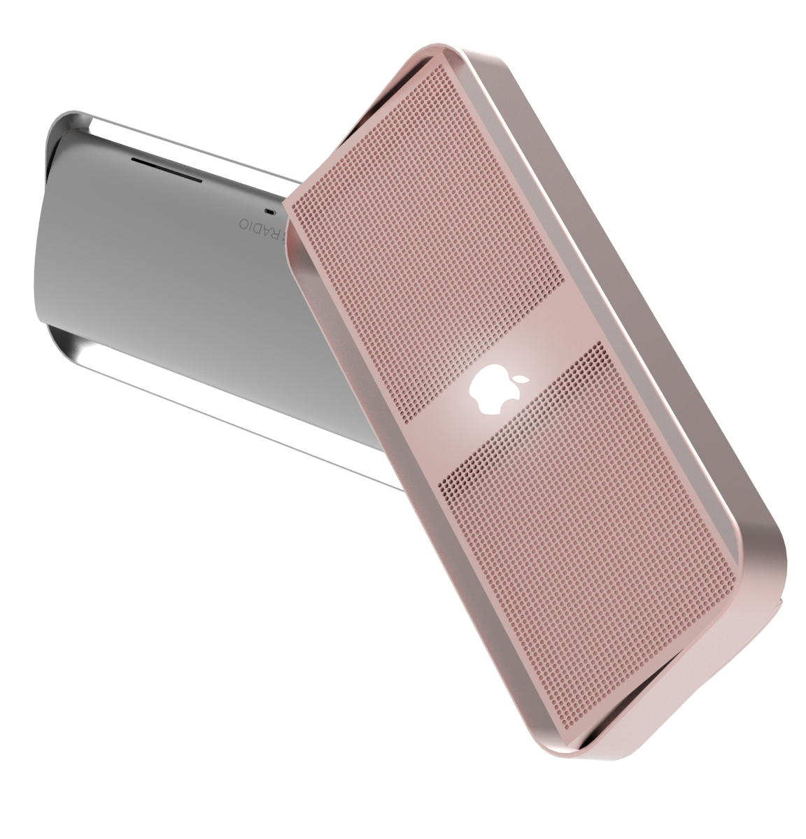 Apple，concept，radio，horn，sound，