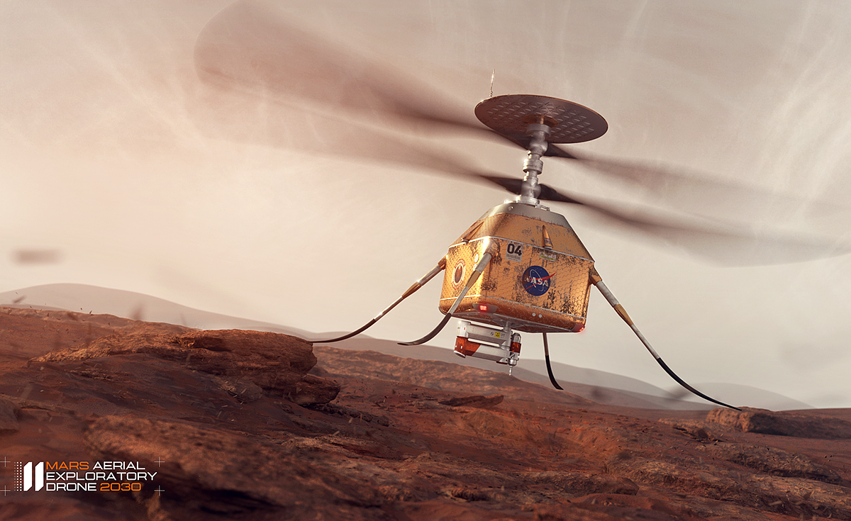 无人机，火星探测器，Mars Aerial，