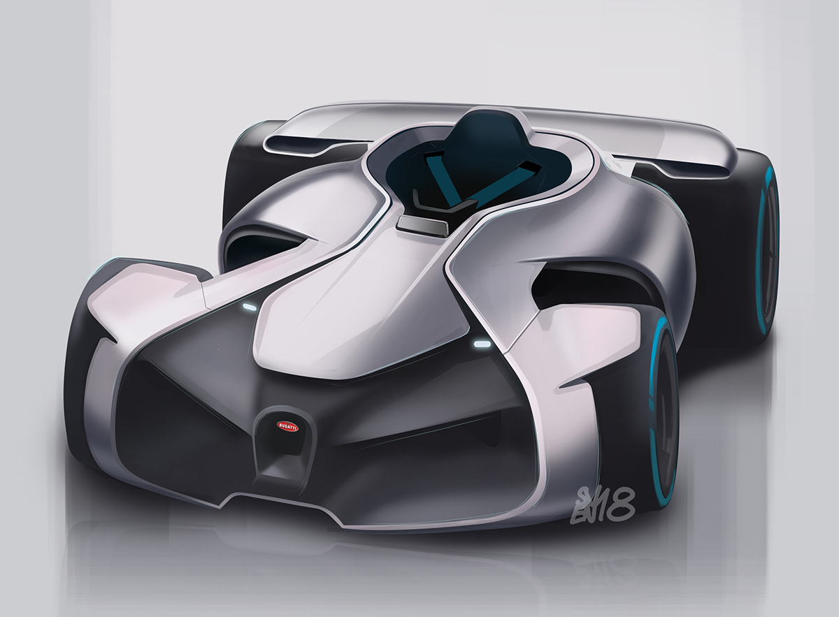Automobile design，Computer hand drawing，Sketchbook 2018. II，