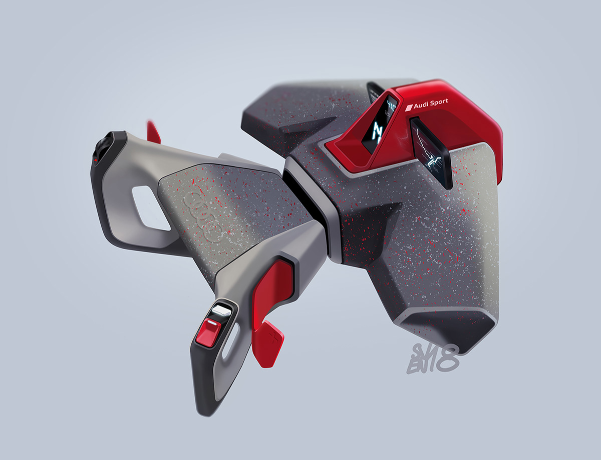 Automobile design，Computer hand drawing，Sketchbook 2018. II，