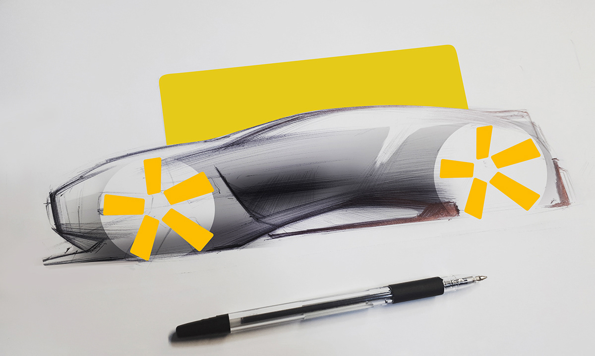 Automobile design，Computer hand drawing，Sketchbook 2018. II，