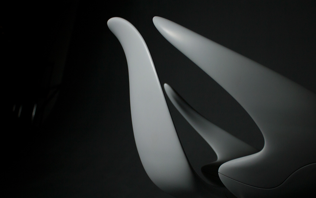 Bud Chair，chair，grey，