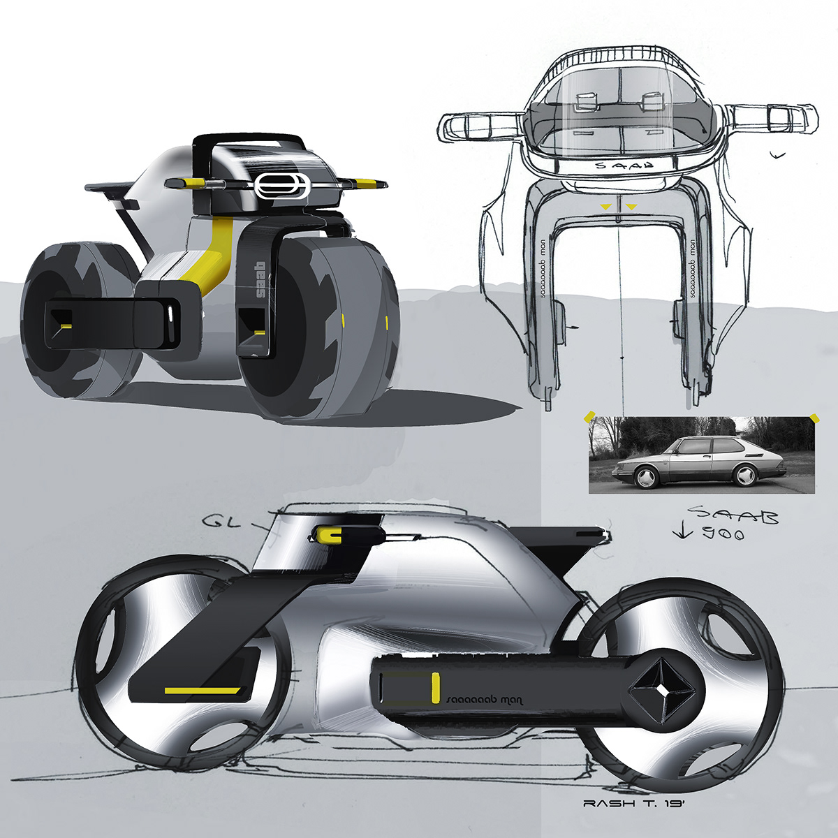 motorcycle，sketch，conceptual design，