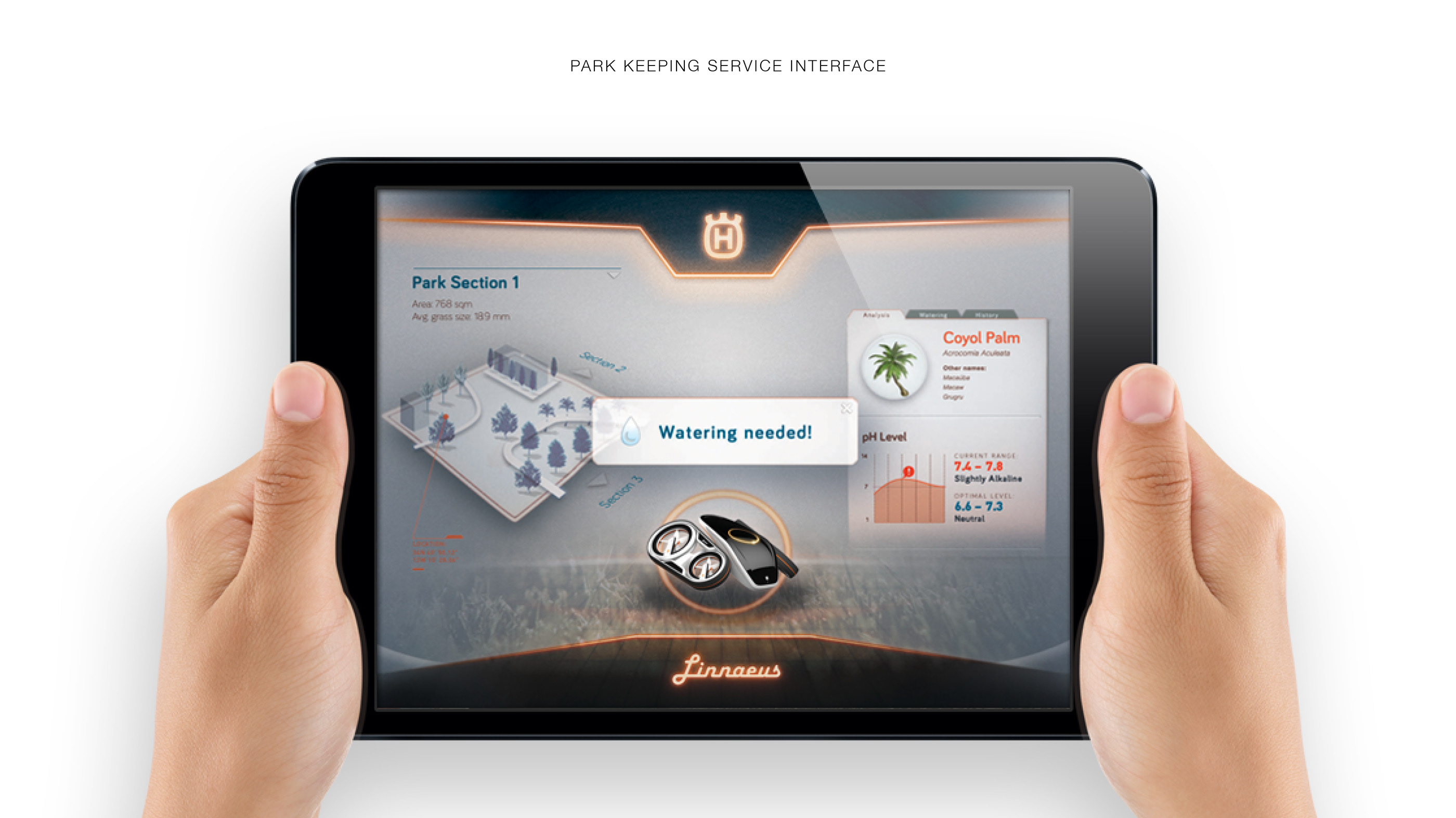 robot，garden，Husqvarna Linna，