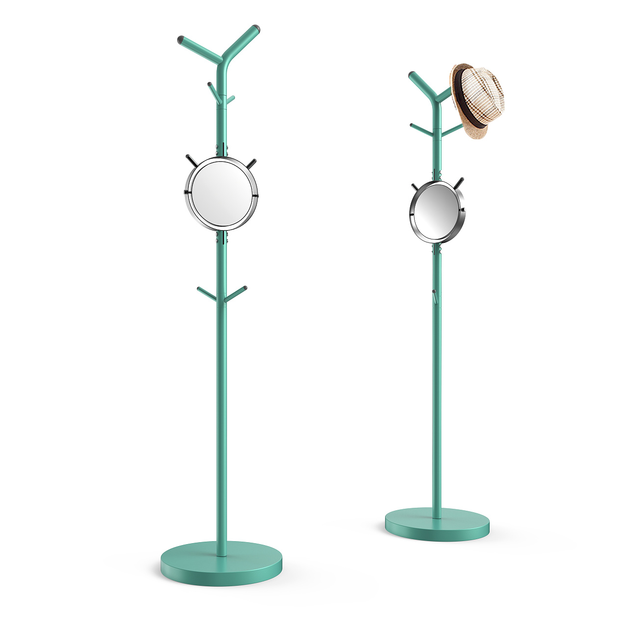 Coat rack，furniture，Home Furnishing，coat hanger，bright mirror，Bright Mirror，mirror，rotate，