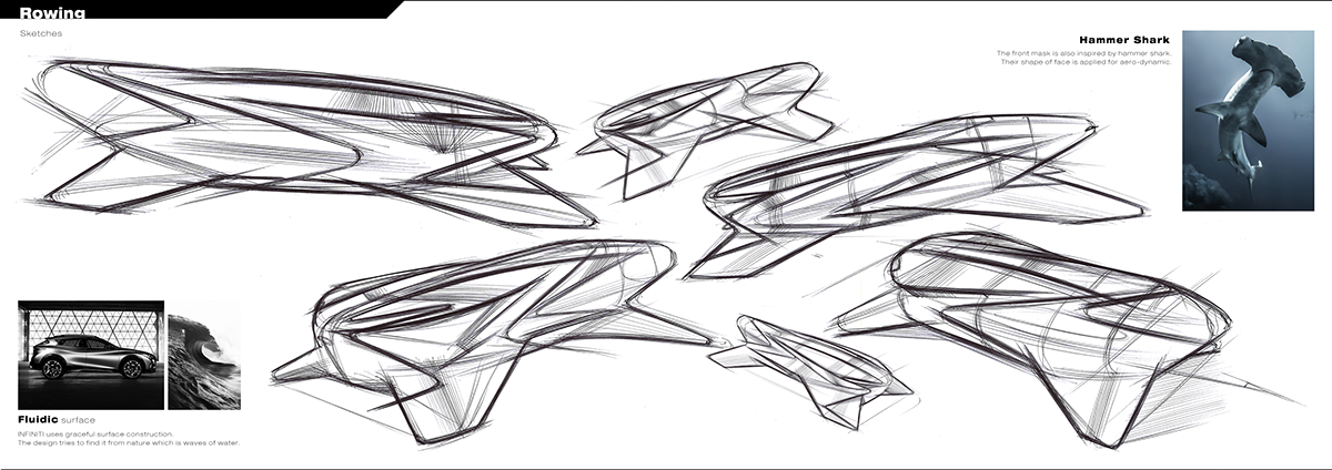 infiniti，Infiniti，Rowing shape，Concept Car，