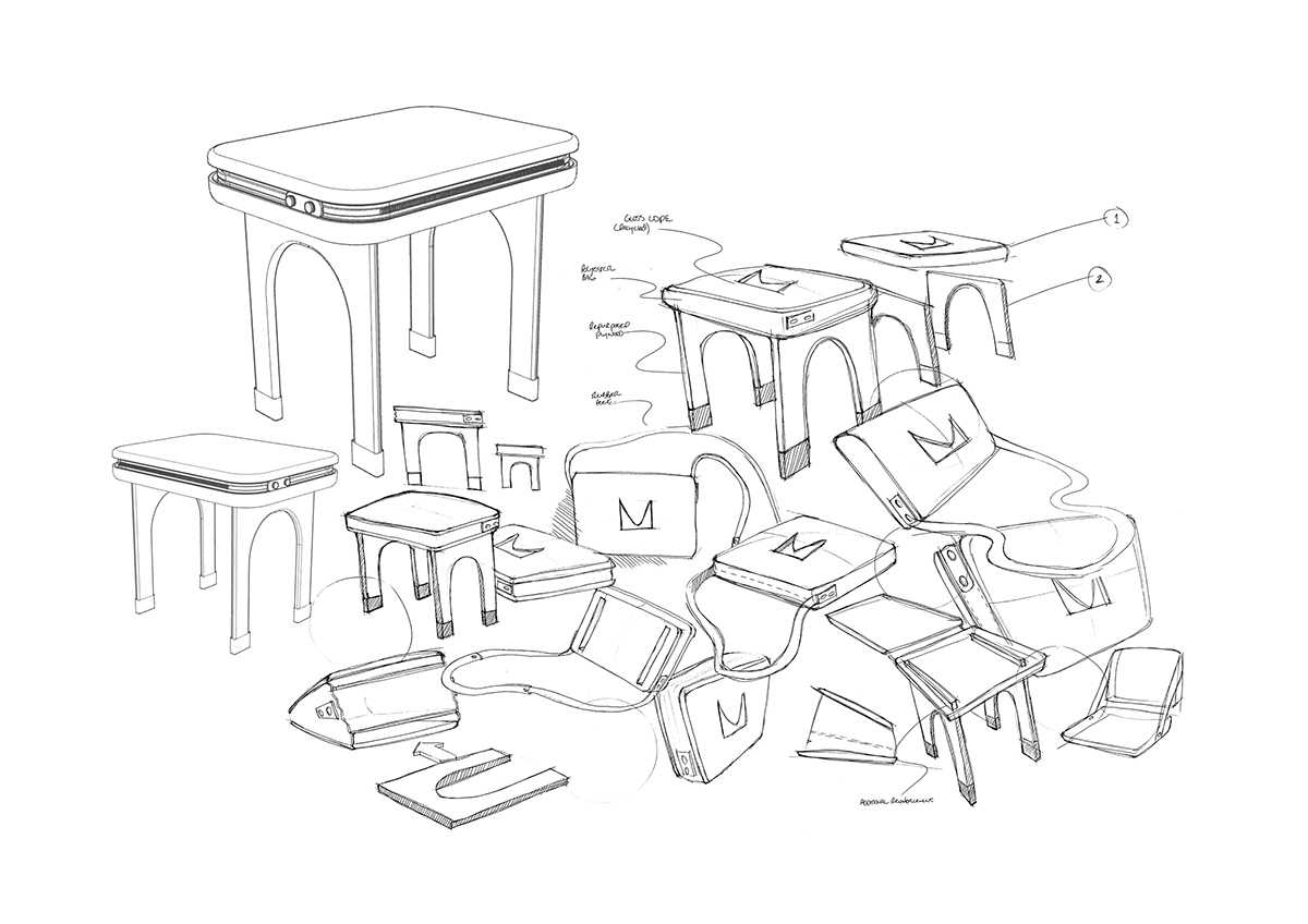 left-behind children，Home Furnishing，furniture，a bag，multi-function，