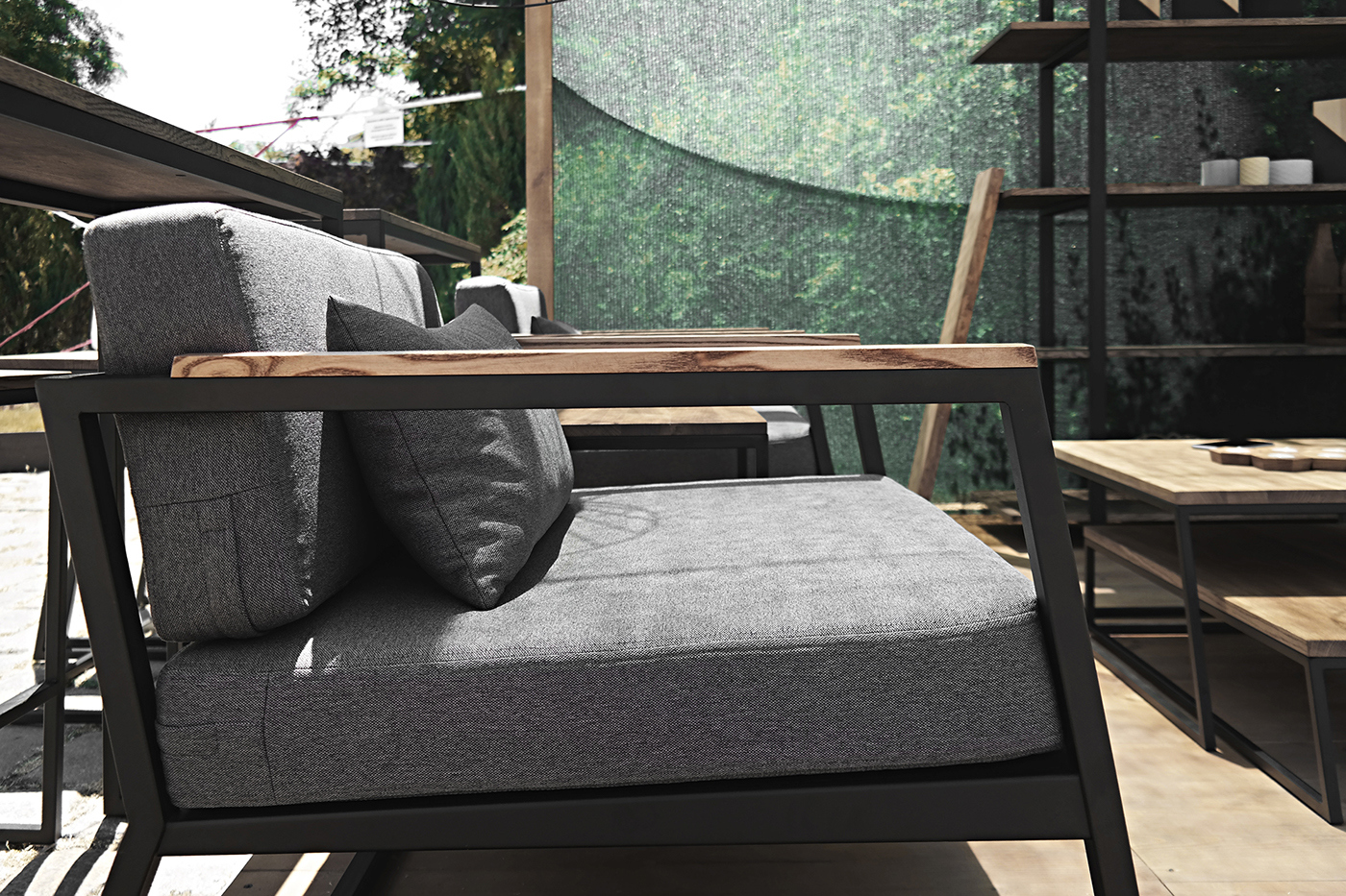 Home Furnishing，furniture，Simplicity，woodiness，flax，Public seat，