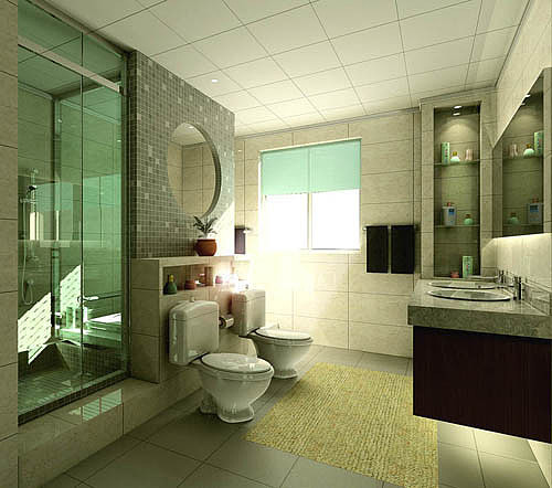 renovation，bathroom，modern，