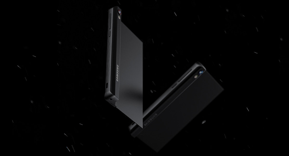 black，Mobile phone design，Samsung Galaxy，