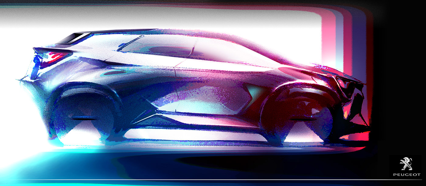 automobile，Hanjie Zhao，Hand drawn，draft，