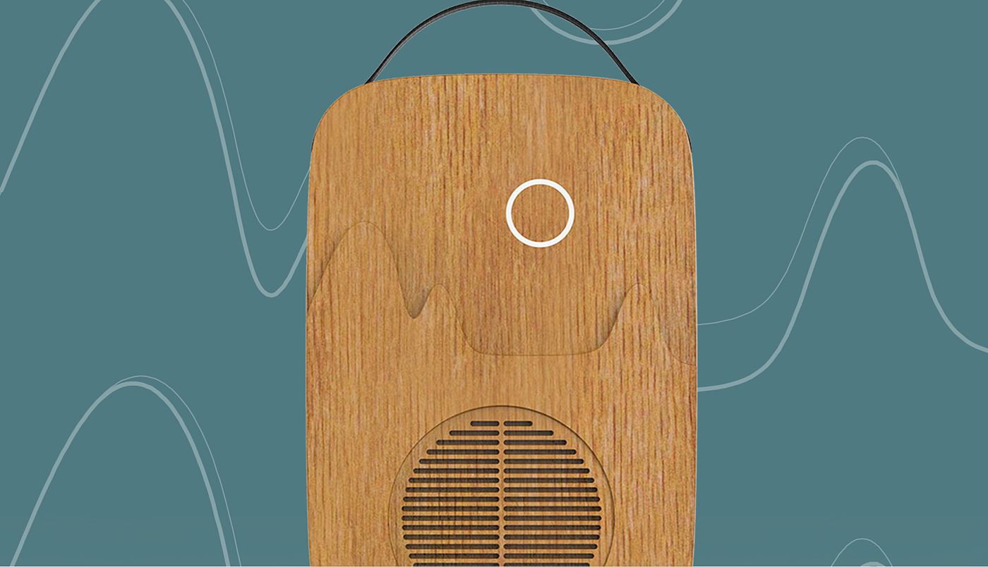 Wireless charging + wooden loudspeaker，