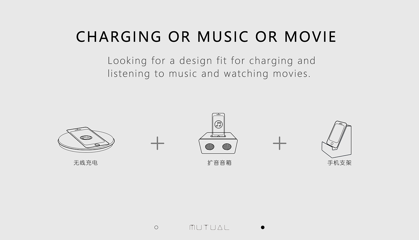 Wireless charging + wooden loudspeaker，