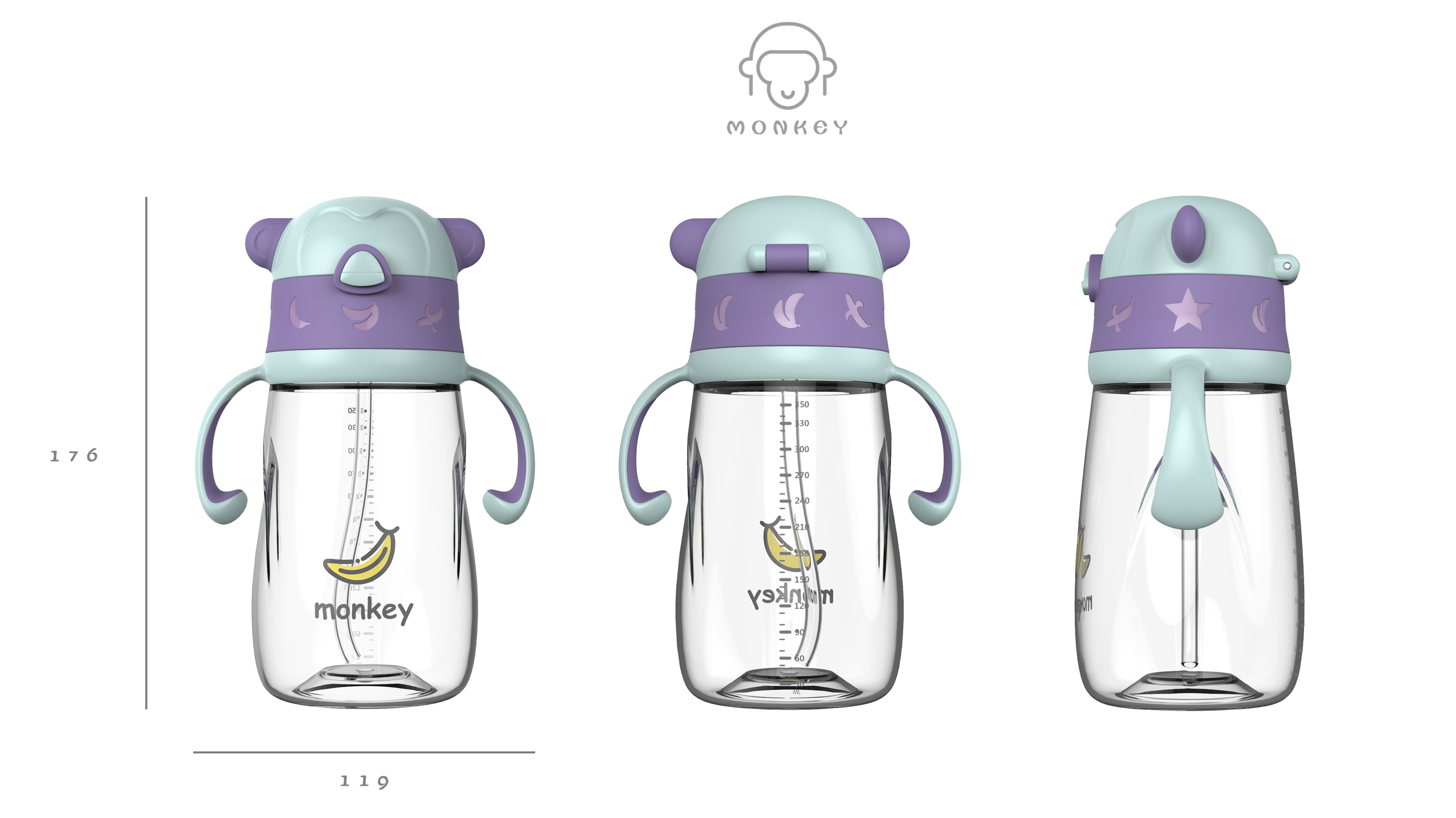 Children's water cup，Straw cup，Portable kettle design，Children's Cup，Cup design，Creative water cup，Thermal insulation kettle，Bottle setting，